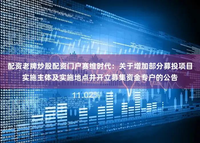 配资老牌炒股配资门户赛维时代：关于增加部分募投项目实施主体及实施地点并开立募集资金专户的公告